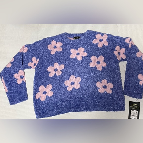 NWT Art Class Girl's Fuzzy Pullover Sweater - Purple NWT #ks03 - Picture 12 of 13
